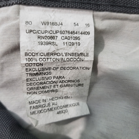 Dickies Grey Carpenter Pants 48W×30L Men's Relaxed Fit - Picture 7 of 9